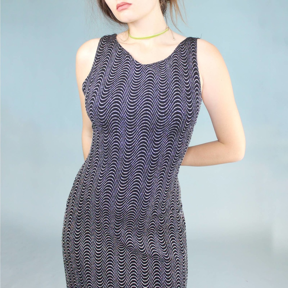 Vintage 90s Glitter Maxi Dress from Ronni Nicole for Ouida